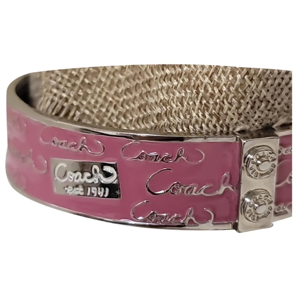 Coach Bangle Pink EUC - Picture 8 of 10
